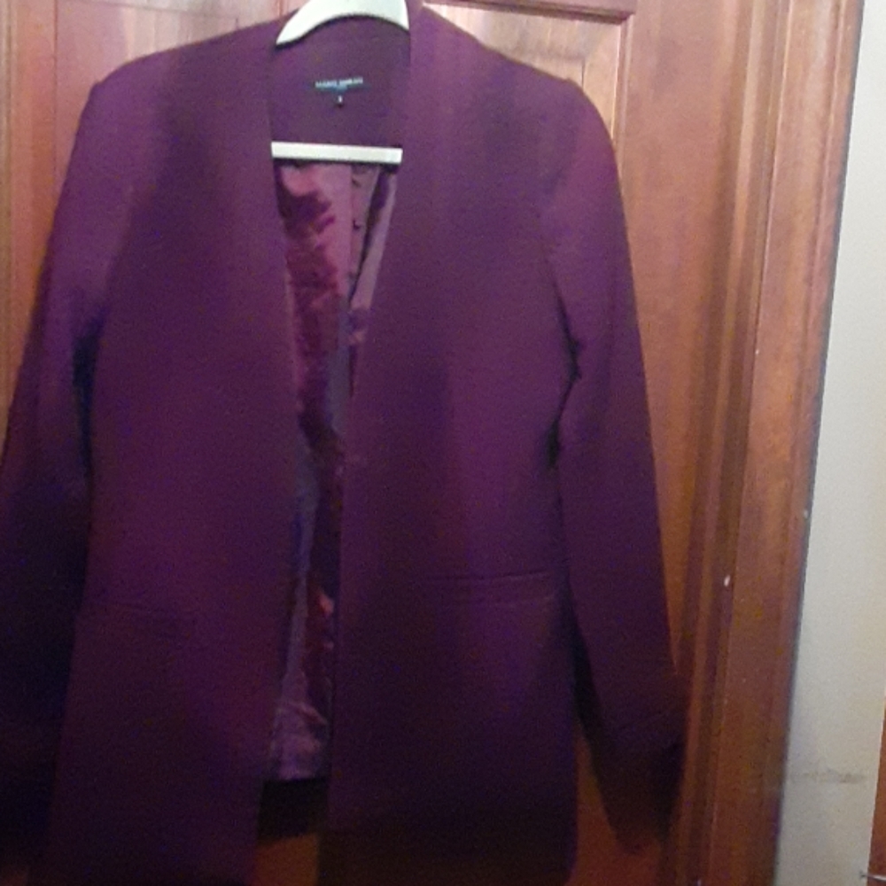 Burgundy blazer